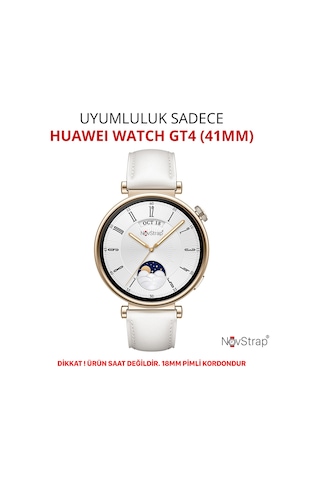 Novstrap Huawei Watch Gt4 41mm İle Uyumlu Kordon 18mm Pimli Yumuşak Jel Silikon Kordon Kayış