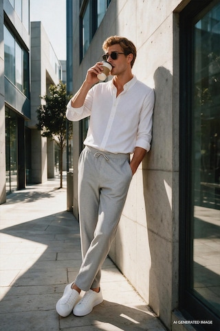 AC&Co / Altınyıldız Classics Erkek Sıyah Melanj Pamuklu Standart Fit Normal Kesim Beli Lastikli Diagonal Desenli Örme Pantolon Siyah Melanj