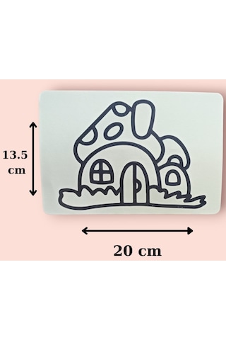 Nostaljik Oyuncak Mühür Istampa 5 Adet + Kum Boyama Seti 5 Adet A5 Boyutunda 20x13,5 Cm