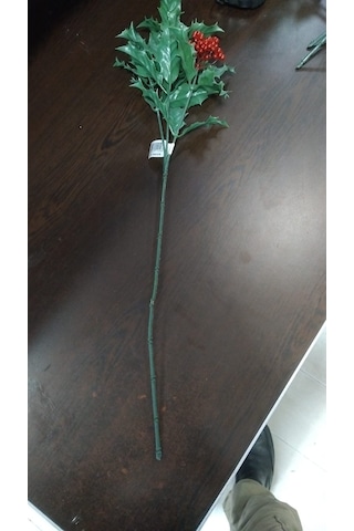 54cm Yapay Yılbaşı Çiçek 1 Adet Açık Kırmızı 54cm Yapay Yılbaşı Çiçek 1 Adet Açık Kırmızı