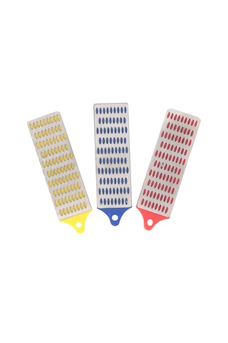 Springsun Mutfak Bıçaklarını Keskinleştirin: 3'lü Elmas Taş Seti - Kaba, Orta Ve İnce Zımpara Seçenekleri