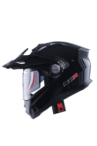 Ncr X-Cross Ece-22.06 Çene Açılır Kask Parlak Siyah