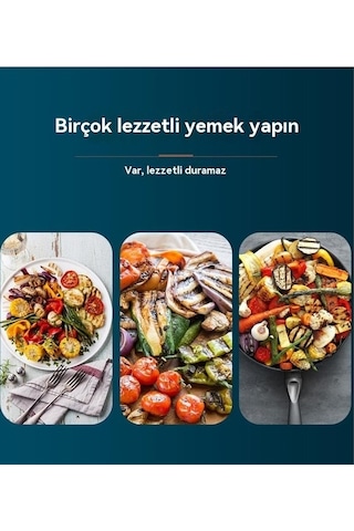 Artfulabode Yuvarlak Yapışmaz Xıxun Taşınabilir Katlanır İçi Boş Siyah Barbekü Plakası Açık Hf Altın - Siyah