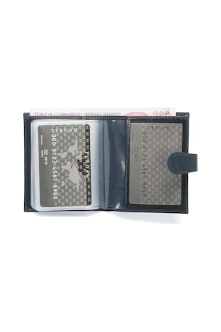 Tergan Lacivert Deri Unisex Kredi Kartlık 01323H86