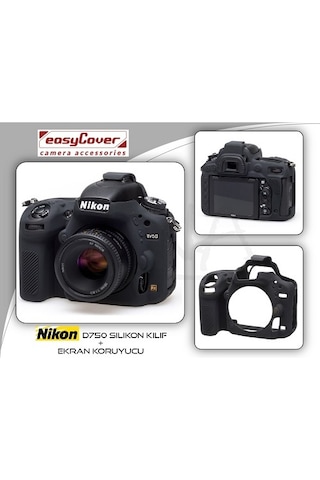 Easycover Nikon D750 Silikon Kılıf Ecnd750B (Siyah)