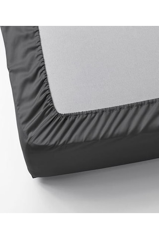 Ikea Nattjasmın 1 Tek Kişilik Çarşaf 90 X 200 Cm Koyu Gri