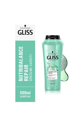 Gliss Nutribalance Repair Dökülme Karşıtı Şampuan 2 x 500 ML