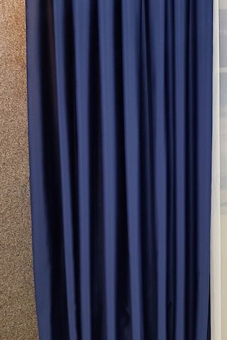 Mat Saten Lacivert Fon Perde Lacivert