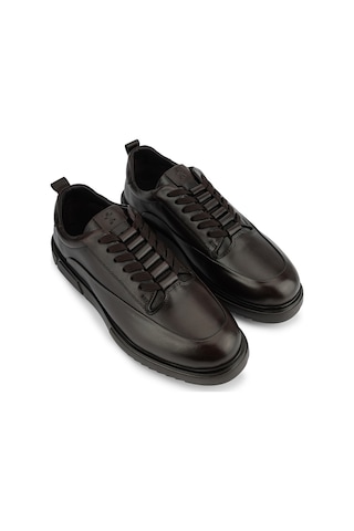 Tamer Tanca Erkek Hakiki Deri Kahverengi Sneakers & Spor Ayakkabı 1163 1756 Erk Ayk Sk26-27 Kahve