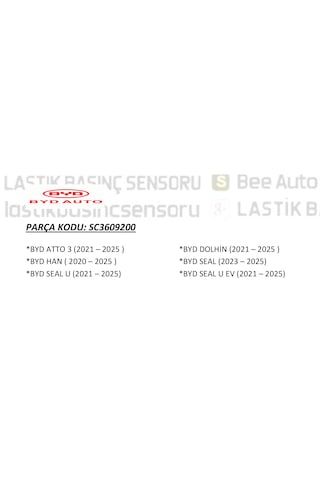 Byd Grubu Araçlarla Uyumlu Lastik Basınç Sensörü Oem: Sc3609200 1 ADET