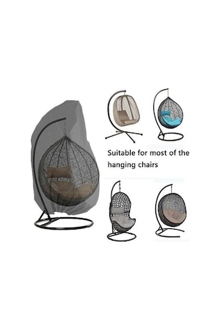 190 115 Cm Açık Salıncak Yumurta Kabuğu Sandalye Toz Kapağı Bahçe Örgü Asılı Yumurta Sandalye Koltuk Örtüsü Anti Uv Su Geçirmez Ev Asılı Organizatör Gölge Yelkenleri Ve Amp Ağlar Gri Ahşap Desen