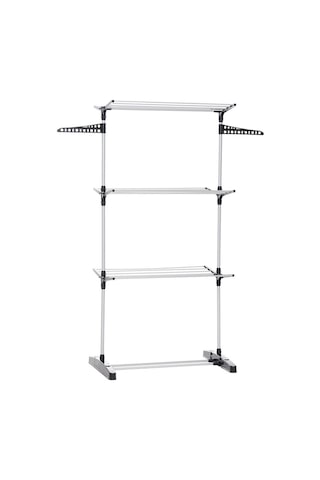 Biricik 3 Katlı Alüminyum Paslanmaz Çamaşır Kurutmalık Siyah