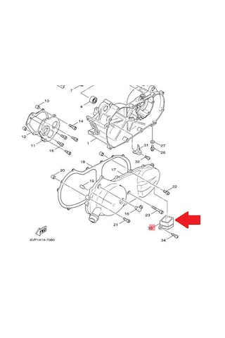 Yamaha Bws100 Varyatör Havalandırma Kapağı 4vp-e5477-00