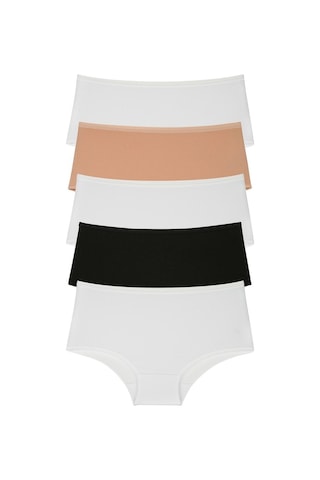 Nicoletta Mıxcolor Kadın Külot 5'Li Paket Yüksek Bel Çok Renkli