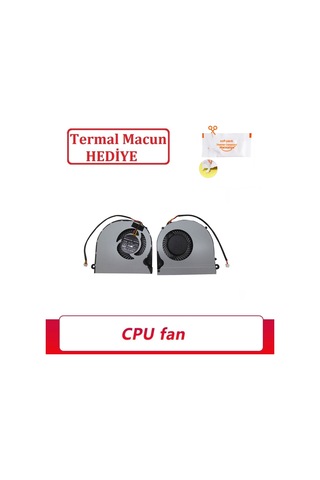 Clevo, Monster, Casper P650re, P670hs Notebook Fanı 3 Pin 12-6-p6508-108 Sol / Fan075
