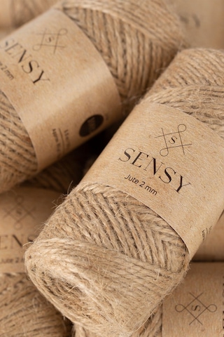 Sensy Premium Jüt Ip 100 Metre Hasır Ip Kırnap Ip Süsleme Ipi Kendir Ipi Jüt Ipi