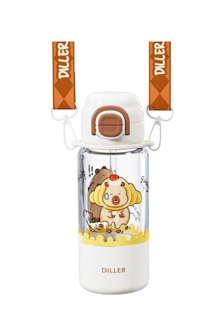 D2560 Dıller 700 Ml Boyun Askılı Trıtan Su Matarası Şeffaf