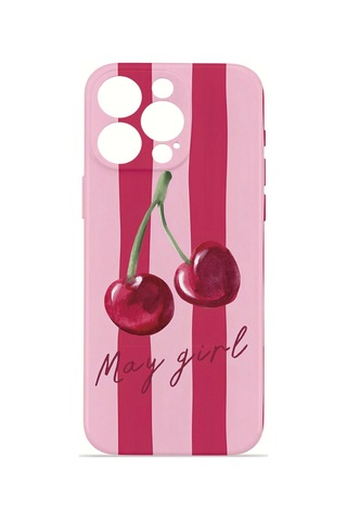 Apple iPhone Uyumlu 16 Pro Vorian İnce Kamera Korumalı Mika Kılıf Cherry Girl Cherry Girl Mika