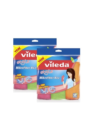 Vileda Mikrofiber Colors Temizlik Bezi 2 x 3'lü