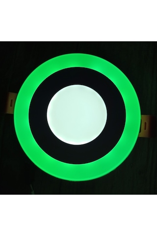 6W Sıvaaltı Çift Renkli Yeşil Beyaz Led Panel