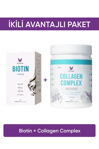 Ikili Avantajlı Paket 4 Biotin + Collagen Complex