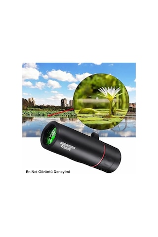 Triline 2000x24 Zoom Monoküler Mini Taşınabilir Hd Dürbün Su Geçi Siyah