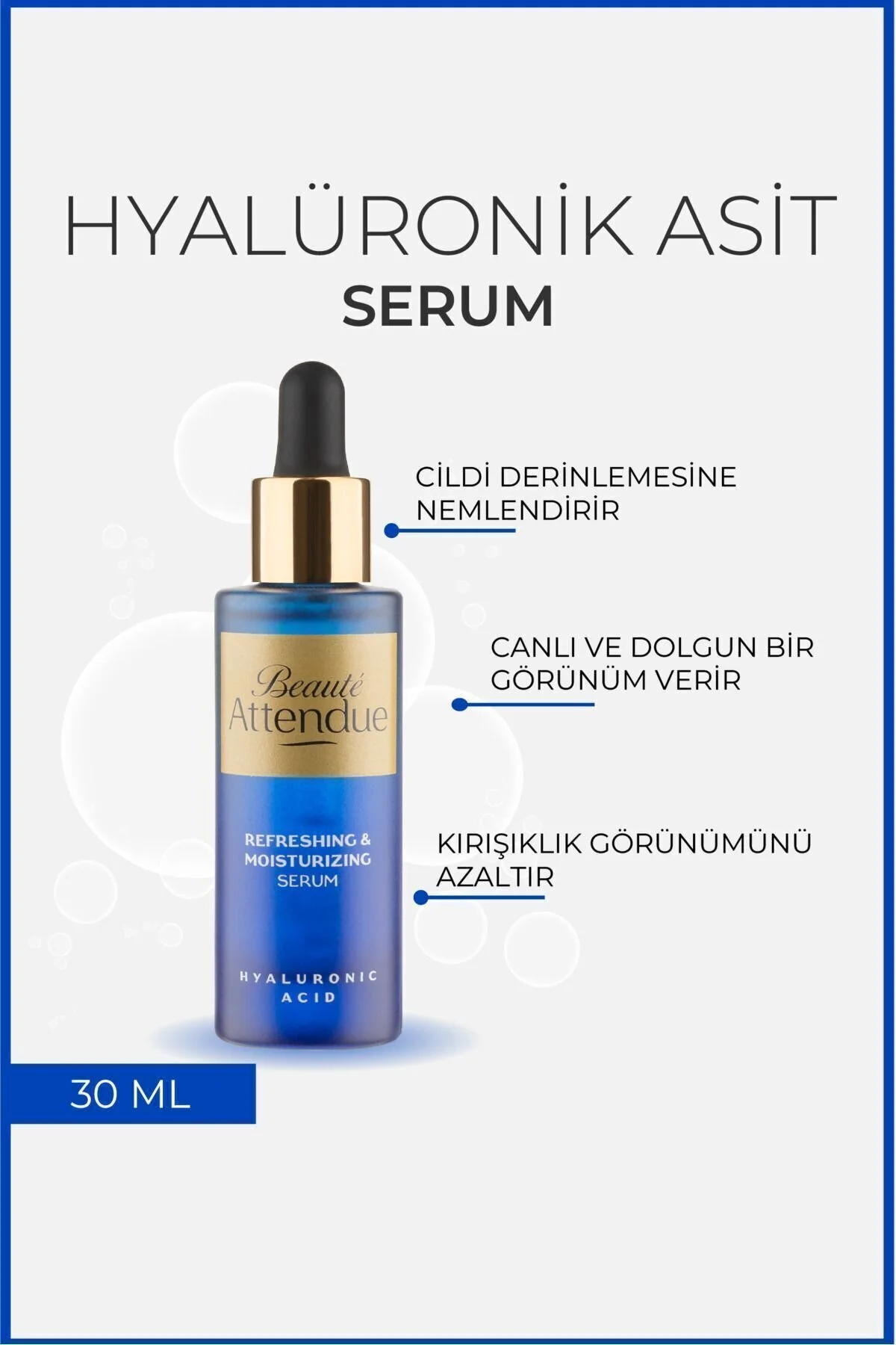 Beaute Attendue Hyaluronik Asit Yoğun Nemlendirici,canlandırıcı Serumu
