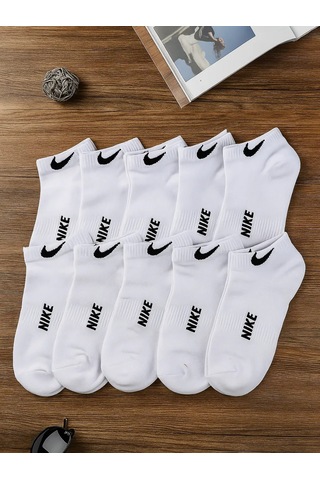 Sock Spectrum Kısa Çoraplar 10 Çift 244454568 Beyaz