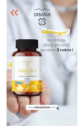 Erbatab Omega 3 Balık Yağı 60 Kapsül