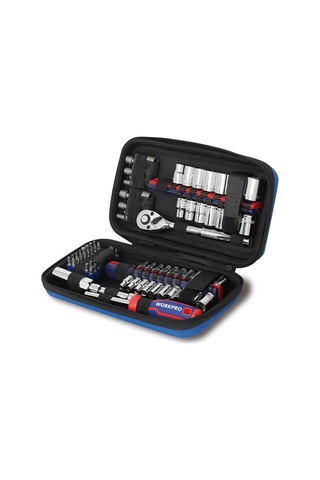 Workpro Wp209006 84 Parça 3/8 1/4 Cr-v Metrik/inç Profesyonel Lokma Ve Bits Uç Takımı Fr Wp209006