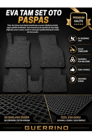 Toyota/land Cruiser Prado 2009-2019 İçin Yeni Nesil Eva İç Paspas Seti Metal Topukluk Hariç
