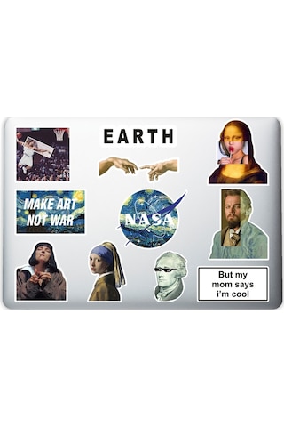 Art Sanat Dekoratif Laptop Notebook Tablet Telefon Sticker Set 06