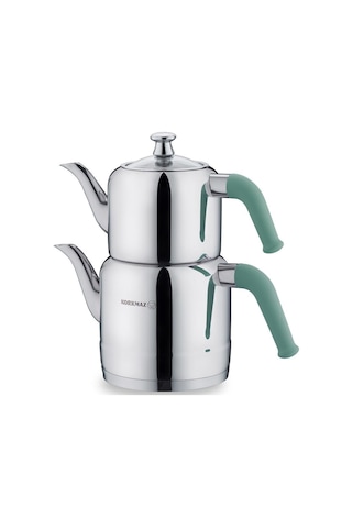 Korkmaz A189-03 Riva Turkuaz Çaydanlık Takımı 1.9 Lt