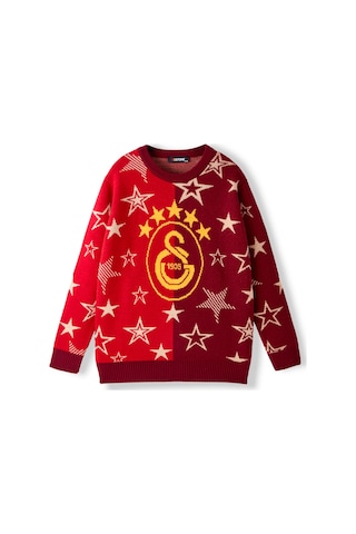 Gsstore Galatasaray Çocuk Yeni Yıl Kazak C252302 Bordo - Kırmızı