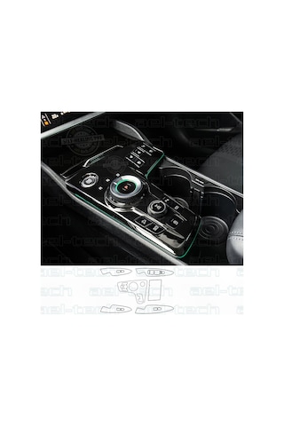 Kia Sportage Prestige Uyumlu Vites Etrafı Kapı Kolu Şarj Ünitesi Piano Black Tpu Koruyucu 6 Lı Set