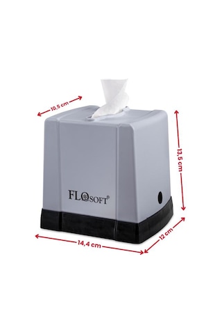 Flora Cömert Peçetelik, Dekoratif Peçete Dispenseri Ve Düzenleyicisi F291 Gri