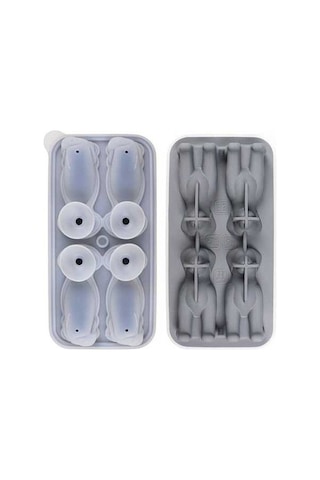 Besthome1 4'lü 3d Labrador Köpek Buz Kalıbı, Gri Ve Çok Renkli Çok Renkli