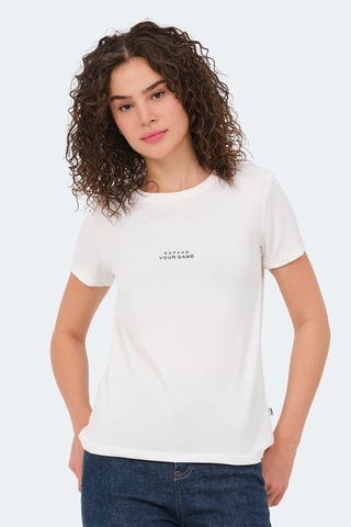Slazenger Paytons Kadın Ekru Tişört Ekru