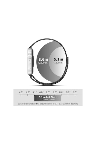 Huawei Watch Fit 3 / Fit 4 / Fit 4 Pro Uyumlu Metal Örgü Hasır Manyetik Kordon