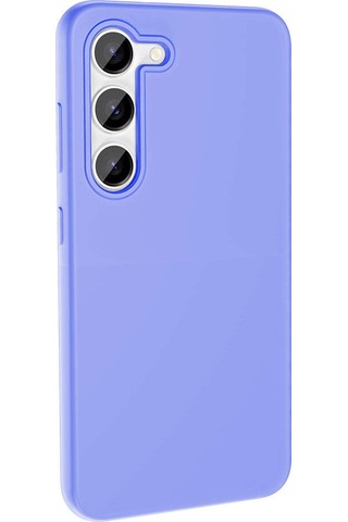 Samsung Galaxy Uyumlu S23 Kılıf M-safe Şarj Özellikli Sıvı Teknolojili Silinebilir Sert Zore Kivi Kapak Lila