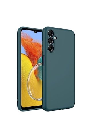 Galaxy M14 Kılıf Zore Mara Lansman Kapak Koyu Yeşil