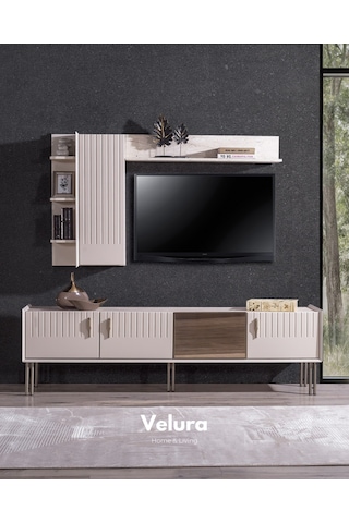 Tress Tv Ünitesi Kırık Beyaz