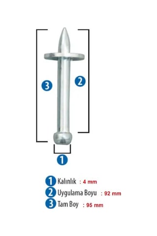 Pullu Çelik Çivi 50 Adet Nk 92 Beton Çivisi