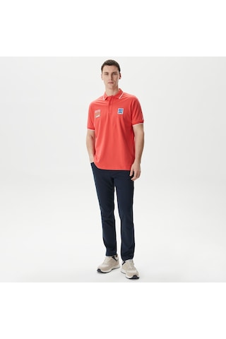 Nautica Erkek Kırmızı Classic Fit Kısa Kollu Polo Düz K45305t Kırmızı