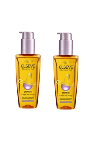 L'Oreal Paris Elseve Yıpranmış Saçlar İçin Mucizevi Onarıcı Saç Bakım Yağı 2 x 100 ML