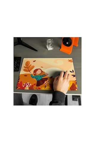 sepeti Arkadaşa Sonbahar Tasarımlı 40x30 Mousepad Diğer