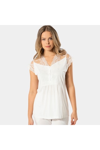 Türen Kadın Lohusa Pijama Takımı 3294/krem