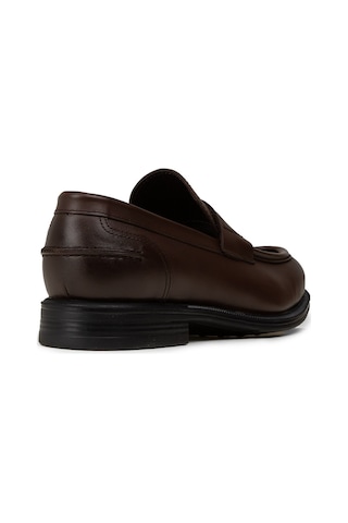 Deery Erkek Kahverengi Hakiki Deri Klasik Loafer - 02025mkhvc01 Kahverengi