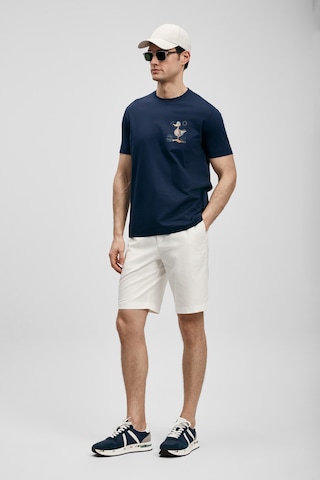 Lufian Fınx Modern Grafik T- Shirt Lacivert Lacivert 111020313100200