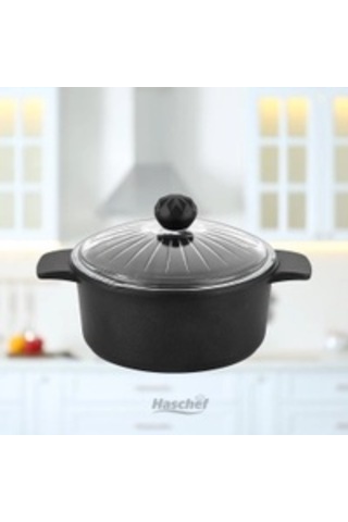 Kristal İkili Derin Tencere 20 - 24 Cm Siyah